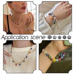 2 brin de perles de verre millefiori faites à la main&nbsp;LAMP-GA0001-17D-01