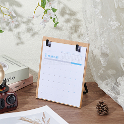 Soporte de madera para calendario de escritorio&nbsp;ODIS-WH0106-12
