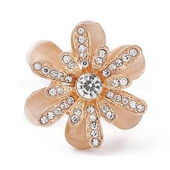 Alliage strass femmes dame filles mode écharpe anneau boucle&nbsp;JEWB-WH0011-12KCG