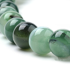 Chapelets de perles en agate à rayures naturelles/agates à bandes&nbsp;G-S259-04E-6mm