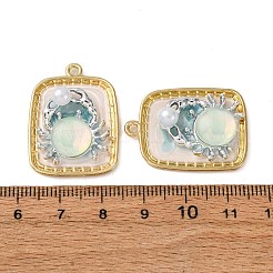 Pendentifs en émail en alliage doré&nbsp;ENAM-B028-37KCG-01B