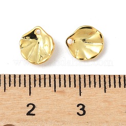 Dijes de hoja de loto de latón&nbsp;X-KK-V015-19G