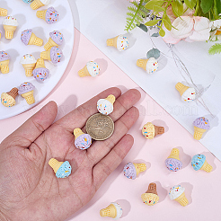 30 Stück undurchsichtige Harz-Decoden-Cabochons&nbsp;RESI-SC0036-57