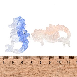 Leuchtende Ozean transparente Harz-Cabochons&nbsp;CRES-L045-02B