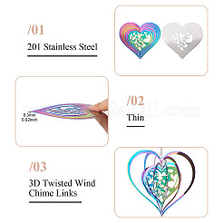 2 pz 2 colori 201 connettori/ciondoli in acciaio inossidabile&nbsp;STAS-TA0005-65