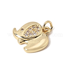 Pendentifs en laiton zircon cubique transparent&nbsp;CU-CBA7D12-14G
