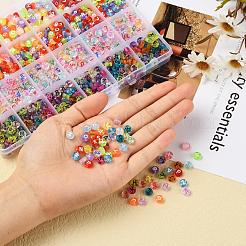 1200 Stück 4 transparente Acrylperlen im Stil&nbsp;TACR-YW0001-25