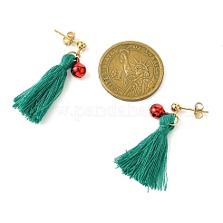 Orecchini pendenti con nappe a forma di albero di natale&nbsp;EJEW-JE06105
