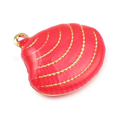 Pendentifs d'émail en laiton &nbsp;KK-I352-07G-A