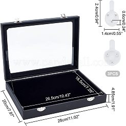Scatole di presentazione per gioielli in velluto&nbsp;VBOX-WH0003-17