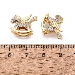 Messing micro pave klare zirkonia anhänger&nbsp;KK-Q074-25G