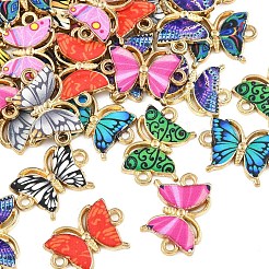 20 stücke 10 farben legierung emaille verbinder charms&nbsp;ENAM-YW0008-04