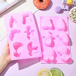 1 Set mit 2 Silikonformen für Flaschen und Babyfüße&nbsp;ST-CJ0007-93