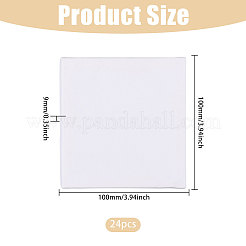 Panneaux de lin de peinture sur bois carrés&nbsp;DIY-WH0622-483A