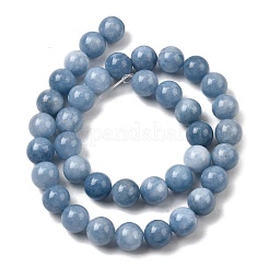 Gefärbt natürlichen weißen Jade Perlen Stränge&nbsp;G-M402-C04-28
