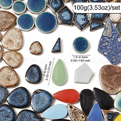 Cabochons de porcelaine carreaux de mosaïque&nbsp;DIY-YWC0009-01A
