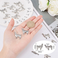 Pendentifs en alliage de zinc de style tibétain&nbsp;A-PALLOY-P178-25AS