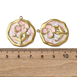 304 Edelstahl-Emaille-Anhänger&nbsp;STAS-P406-26C-G