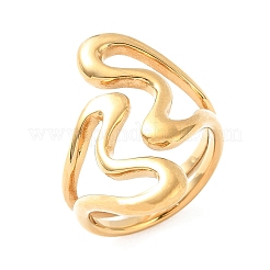 Anillos abiertos de puño de acero inoxidable 304 irregulares&nbsp;SA-CBAF04D-01G