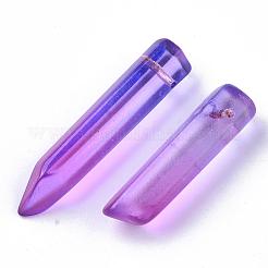 Perles en verre deux tons&nbsp;GLAA-S167-13C