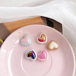 Placage uv perles acryliques irisées arc-en-ciel&nbsp;X-PACR-I003-01
