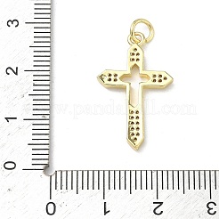 Pendentifs en laiton zircon cubique transparent&nbsp;KK-P350-02C-G