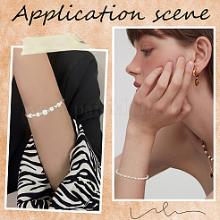 Kit fai da te per realizzare braccialetti e collane con perline in codice morse&nbsp;DIY-SC0024-46A
