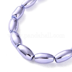 Fili di perline di ematite sintetica non magnetica elettrolitica&nbsp;G-C248-J01-8x12mm