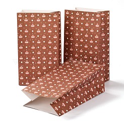 Sacs de bonbons en papier rectangle thème réveillon de noël&nbsp;CARB-G007-01A