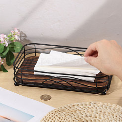 Aufbewahrungshalter für Taschentücher aus Holz und Eisen für den Schreibtisch&nbsp;AJEW-WH0410-106