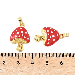 Ciondoli smaltato in ottone&nbsp;KK-B139-22G-02