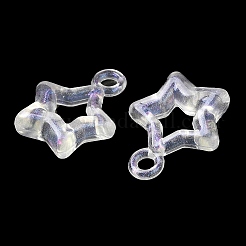 Transparentes Acryl mit Glitzeranhängern&nbsp;X1-OACR-C016-22