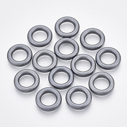 Anillos de enlace de plástico CCB, anillo, gunmetal, 14x3mm, diámetro interior: 7 mm, aproximamente 1790 unidades / 500 g