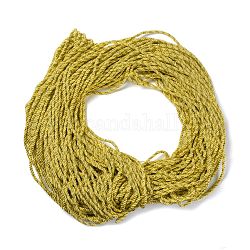 Paquet de fil de polyester fil phnom penh, pour la fabrication de bijoux en fabrication, verge d'or, 5mm, environ 97~100 m / paquet