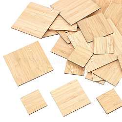 Olycraft Square Wooden Boards for Painting, BurlyWood, 30pcs/set