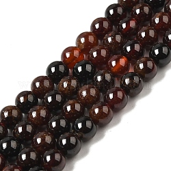 Chapelets de perles de grenat naturel, ronde, 6mm, Trou: 0.8mm, Environ 60 pcs/chapelet, 15.16'' (38.5 cm)