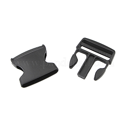 Plastic Adjustable Quick Side Release Buckles, for Luggage Straps Backpack Repairing, Rectangle, Black, 79.8x59.8x16.5mm, Fit For 50.6mm wide Strap