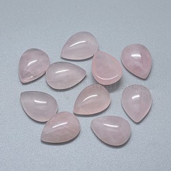 Cabochons de quartz rose naturel, larme, 17.5x12.5x5.5~6.5mm