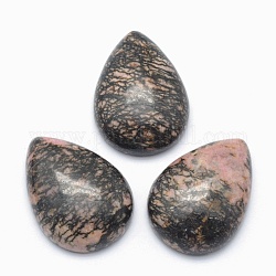 Natürliche Rhodonit-Cabochons, Träne, 25x18x7 mm