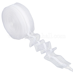 6 ярд плоских нейлоновых лент, аксессуары для украшения штор, белые, 1-1/8 дюйм (27 мм)