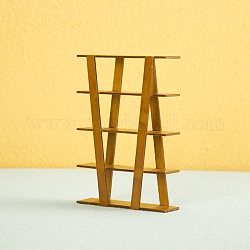 1/12 meuble miniature en bois pour maison de poupée, ornement de modèle d'armoire de rangement à étagère creuse, Pérou, 97x25x140mm