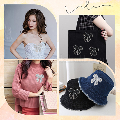 uxcell Lot de 2 écussons en strass - Accessoires de ceinture