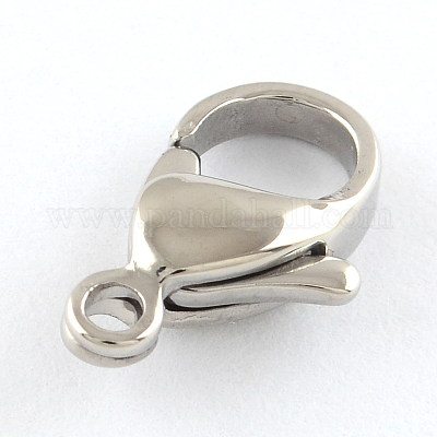 Polished 316 Surgical Stainless Steel Lobster Claw Clasps, Parrot Trigger  Clasps, Stainless Steel Color, 13x9x4mm, Hole: 1.5mm