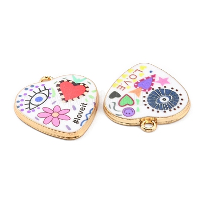 Pendentifs en alliage imprimés&nbsp;X-ENAM-D051-13G-1
