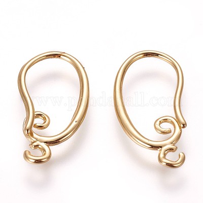 Crochets d'oreille en laiton&nbsp;KK-L177-27G-1