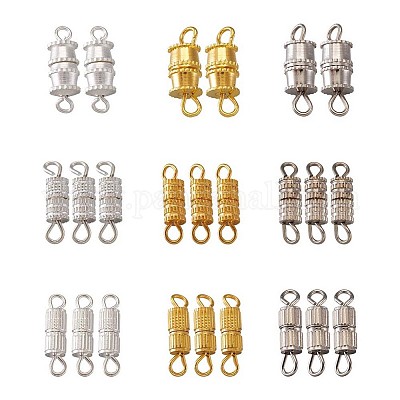  FASHEWELRY 10Pcs Brass Screw Carabiner Lock Charms