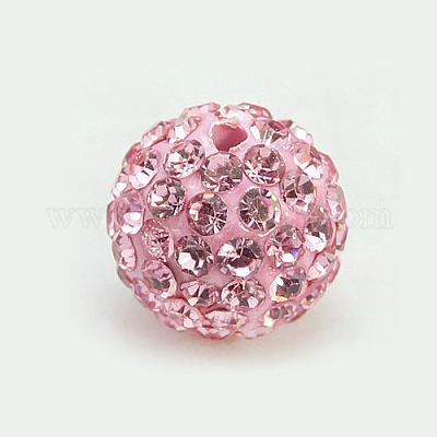 Perles de strass en argile polymère&nbsp;X-RB-C1438-10mm-A27-1