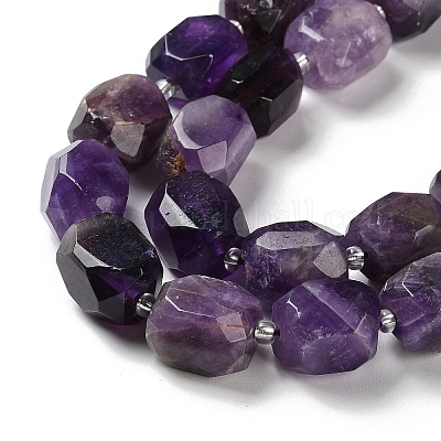 Natürlichen Amethyst Perlen Stränge&nbsp;G-C105-A01-01-1