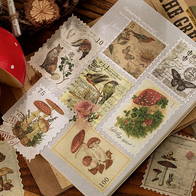 Wholesale Vintage Postage Stamp Stickers Set 