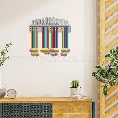 Support de mur d'affichage de support de cintre de médaille de fer de mode&nbsp;ODIS-WH0023-093-1